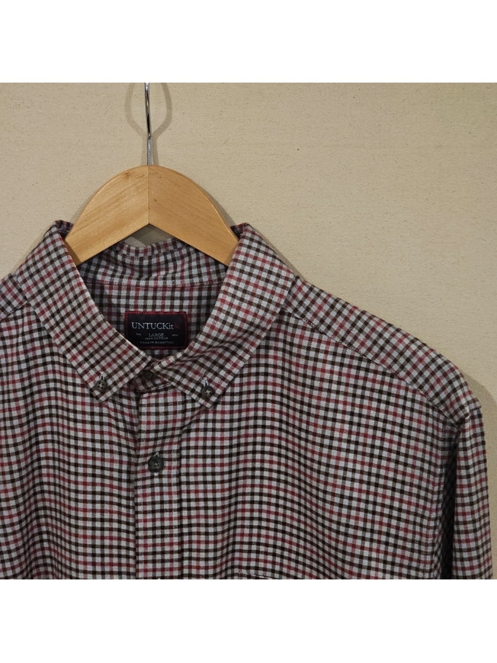 UNTUCKit Flannel Button Down L